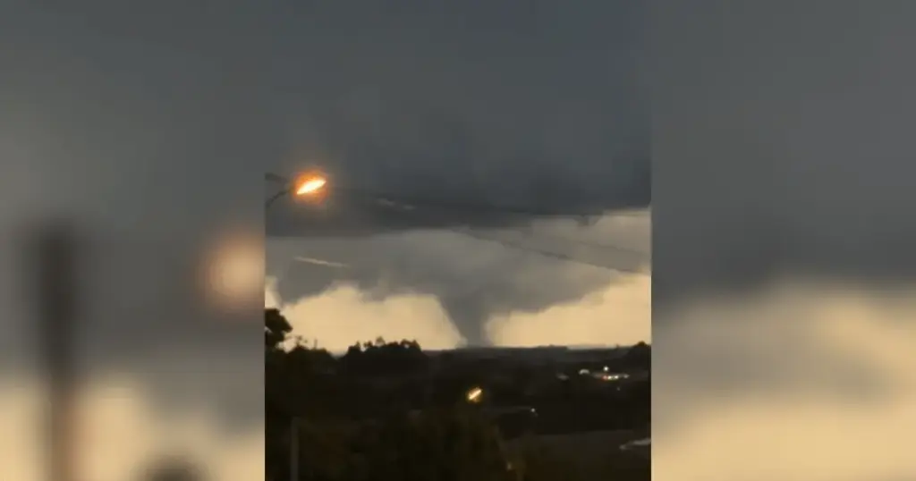Novo vídeo mostra dimensão de tornado no RS