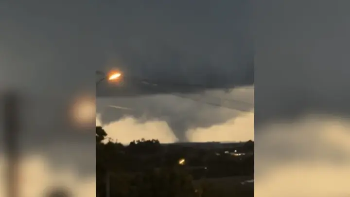 Novo vídeo mostra dimensão de tornado no RS