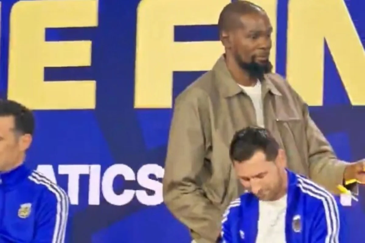 Copa: Kevin Durant ignora Messi em evento da Fifa antes de final