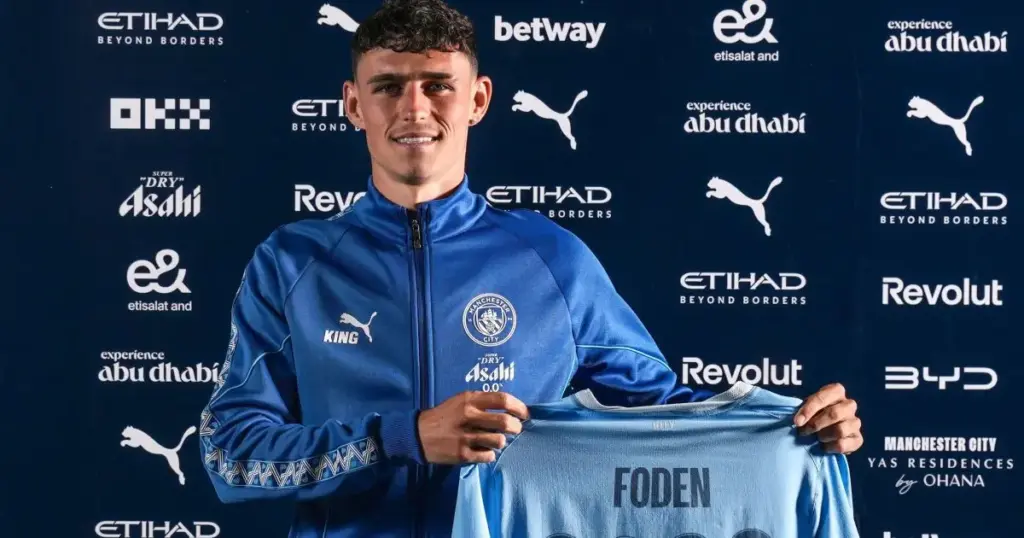 Manchester City renova contrato de Phil Foden até 2030