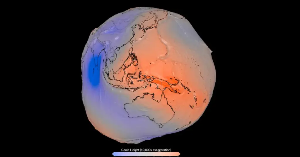 Nem esfera nem disco: Nasa revela modelo 3D da Terra moldada pela gravidade