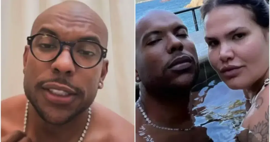 Ex-marido de Thais Carla esclarece suposto fetiche em mulheres gordas