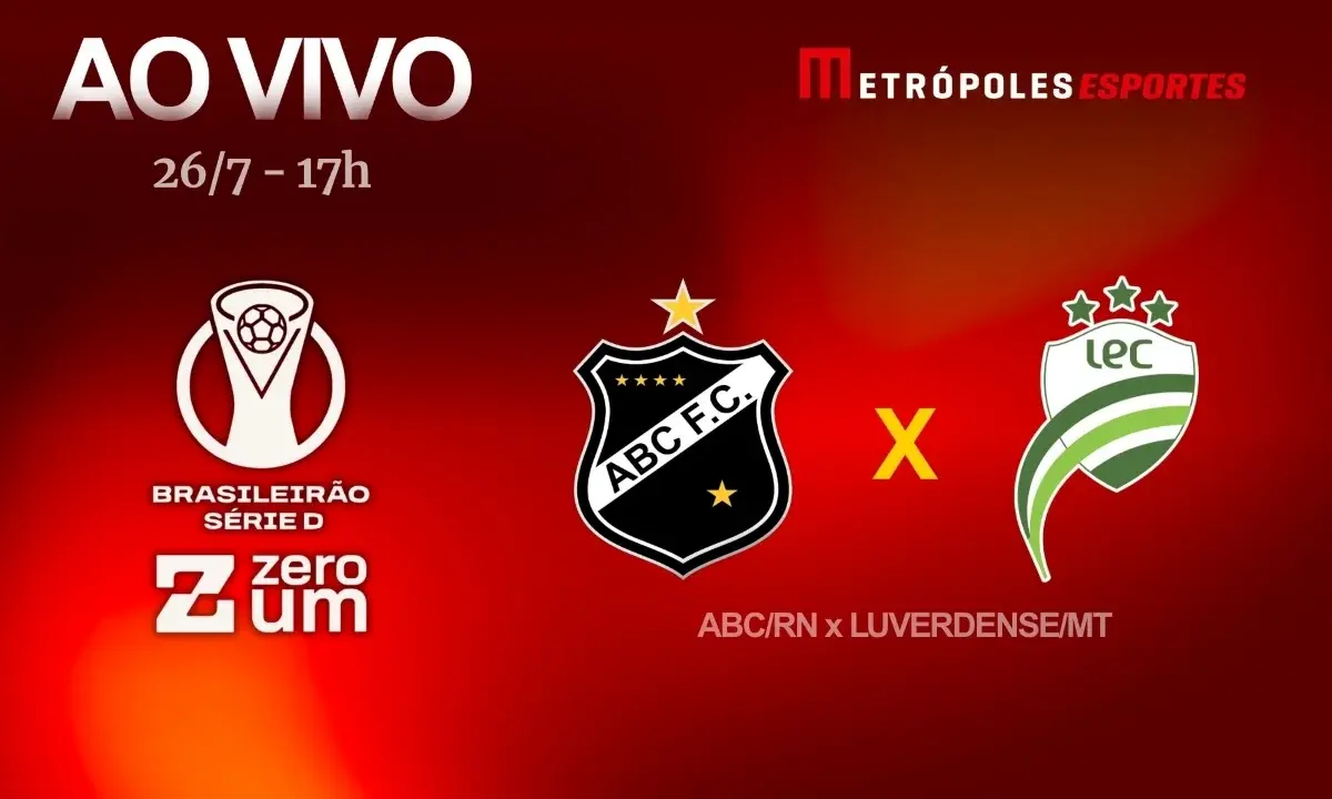 Série D ZeroUm: Metrópoles transmite ABC-RN x Luverdense-MT ao vivo