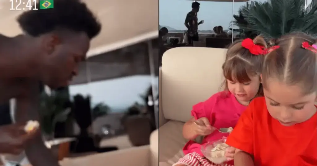 Virginia mostra interação discreta entre Vini Jr. e filhas durante viagem