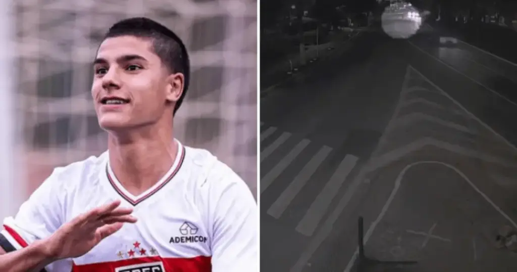 Polícia registrou acidente com jogador do São Paulo como disputa de “racha”
