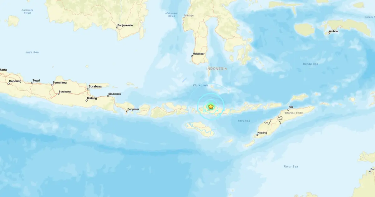 Terremoto de magnitude 5,9 atinge ilha na Indonésia