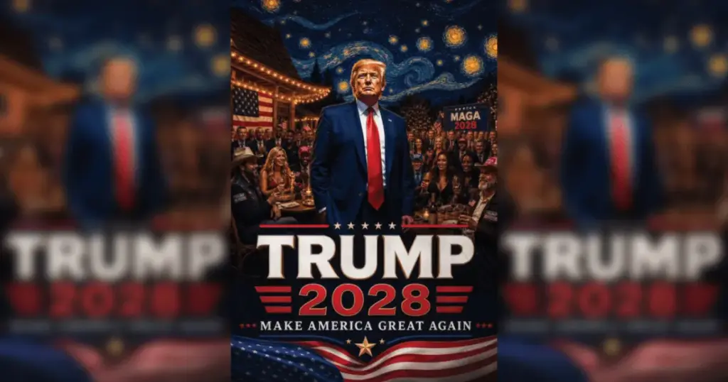 Trump posta imagem de IA divulgando “candidatura” à presidência em 2028