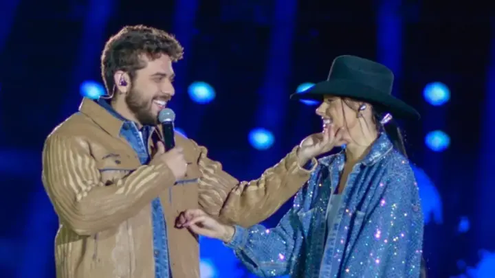 Ana Castela e Gustavo Mioto são flagrados em show em Barretos; veja foto