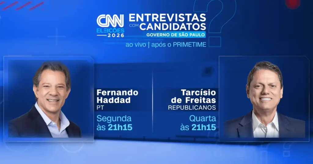 CNN anuncia sabatinas com candidatos aos governos estaduais