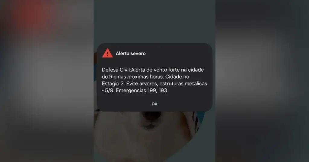 Defesa Civil emite alerta severo para fortes ventos no Rio de Janeiro