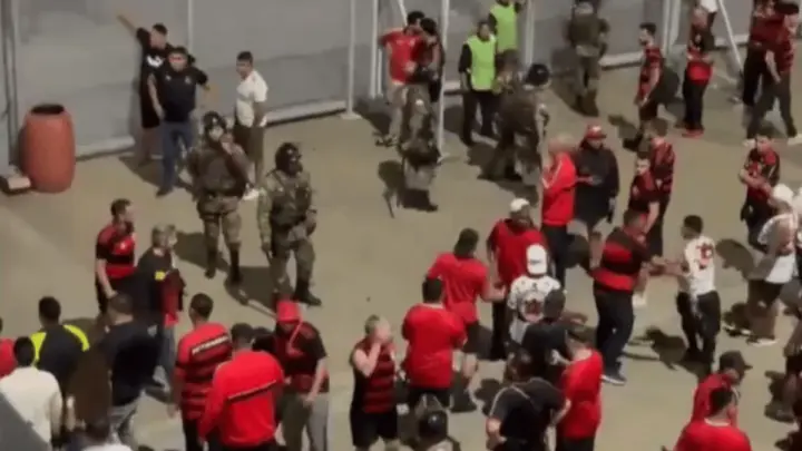 Após confusão no Mineirão, Flamengo agradece a PM de Minas Gerais