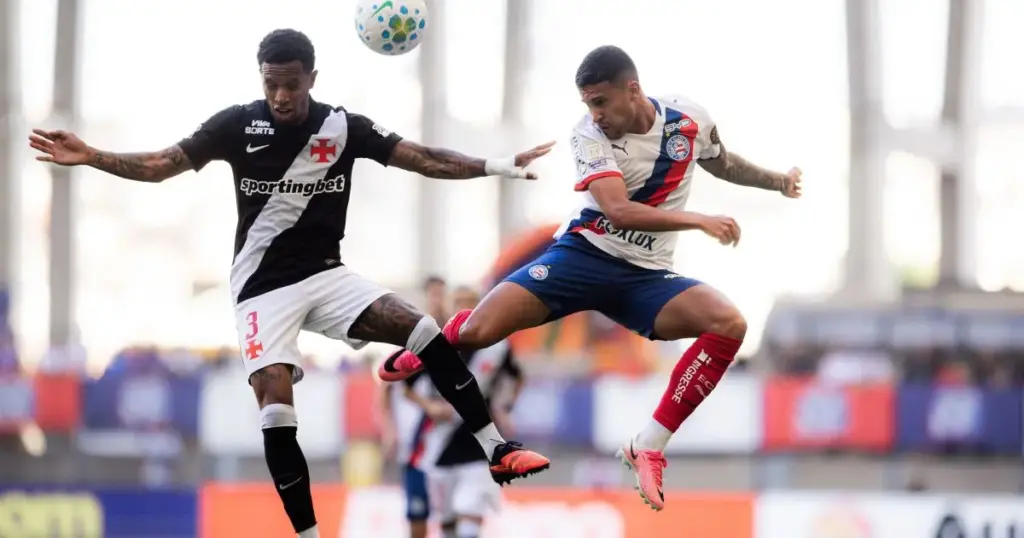 Vasco e Bahia empatam pelo Brasileirão em jogo de gols anulados e lesões