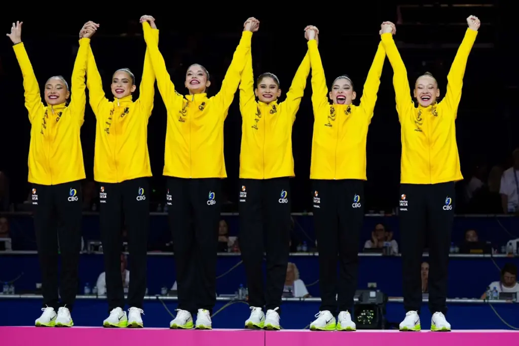 Brasil brilha na série mista e leva 2° ouro no Mundial de Ginástica