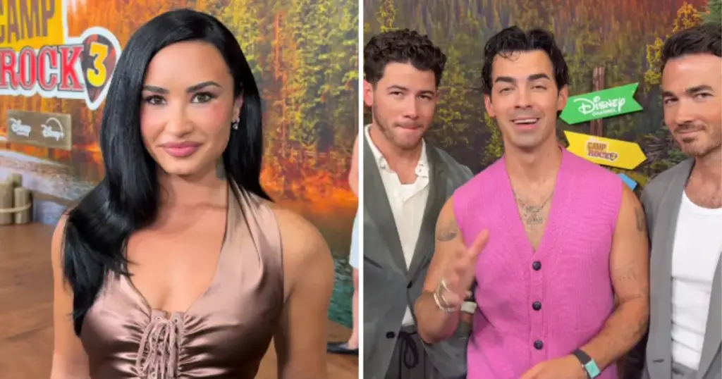 “Camp Rock 3”: Demi Lovato e Jonas Brothers se reúnem em pré-estreia