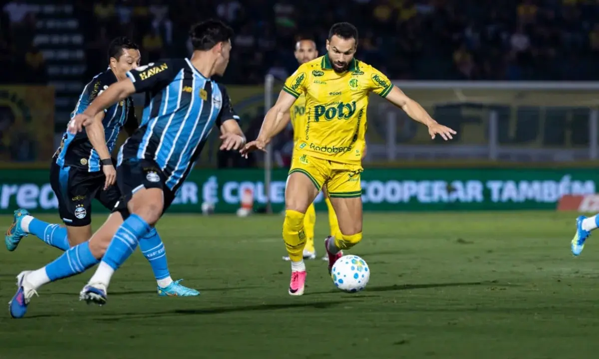 Copa do Brasil: Mirassol e Grêmio empatam em 1 x 1 na ida das oitavas