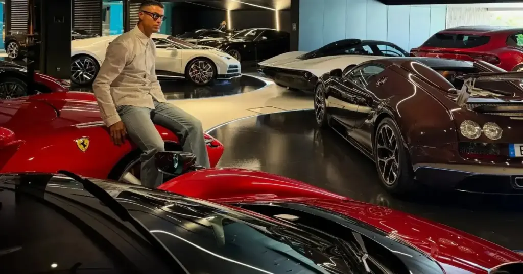 Cristiano Ronaldo ostenta coleção de carros avaliada em R$ 150 milhões