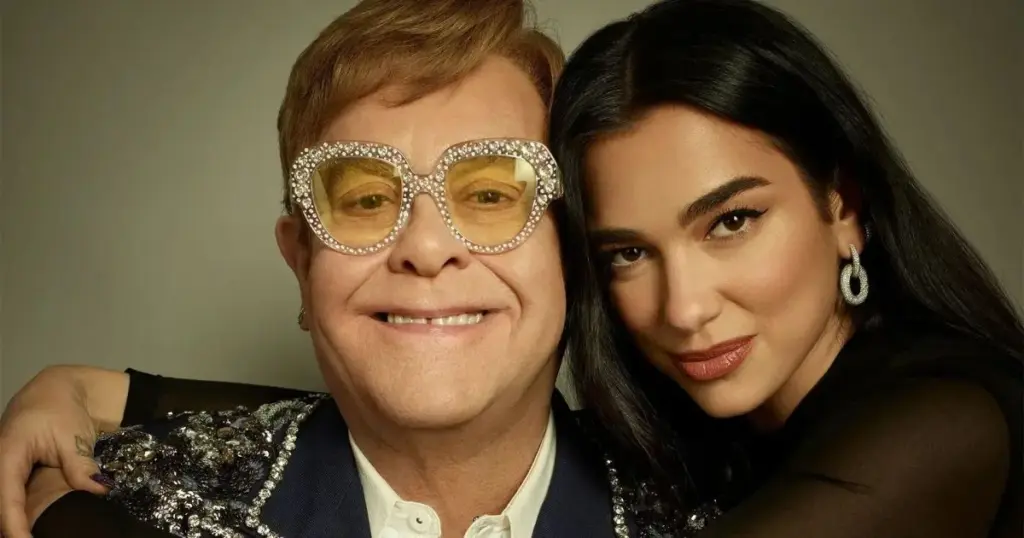 Elton John celebra cinco anos de parceria com Dua Lipa; veja