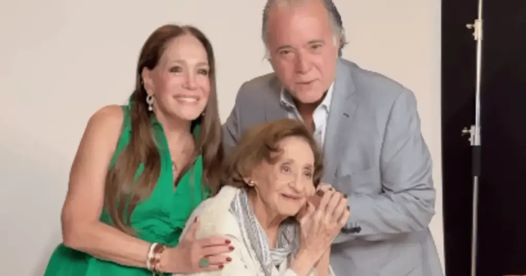 Laura Cardoso reencontrou estrelas da TV em gravação recente