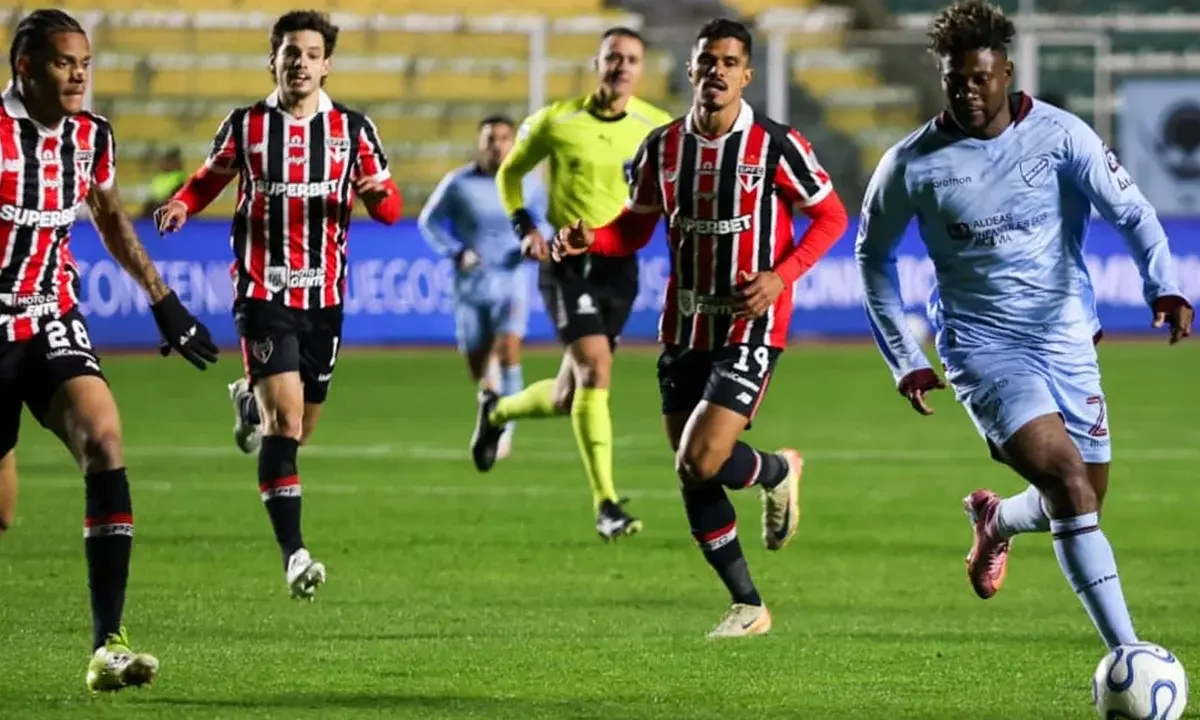 Na altitude, São Paulo e Bolívar empatam em 1 x 1 pela Sul-Americana