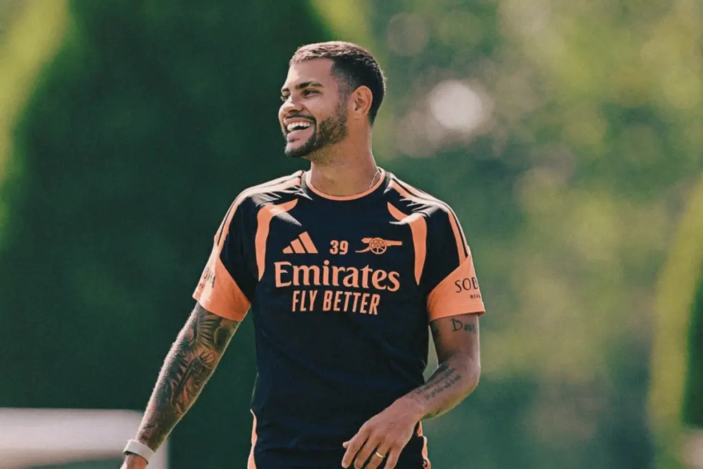 Recém-contratado, Bruno Guimarães realiza primeiro treino pelo Arsenal