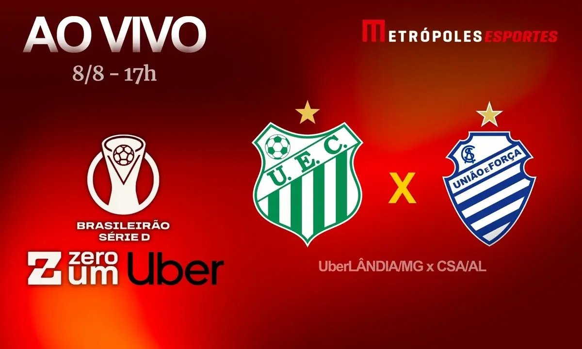 Série D ZeroUm: Metrópoles transmite UberLÂNDIA-MG x CSA-AL ao vivo