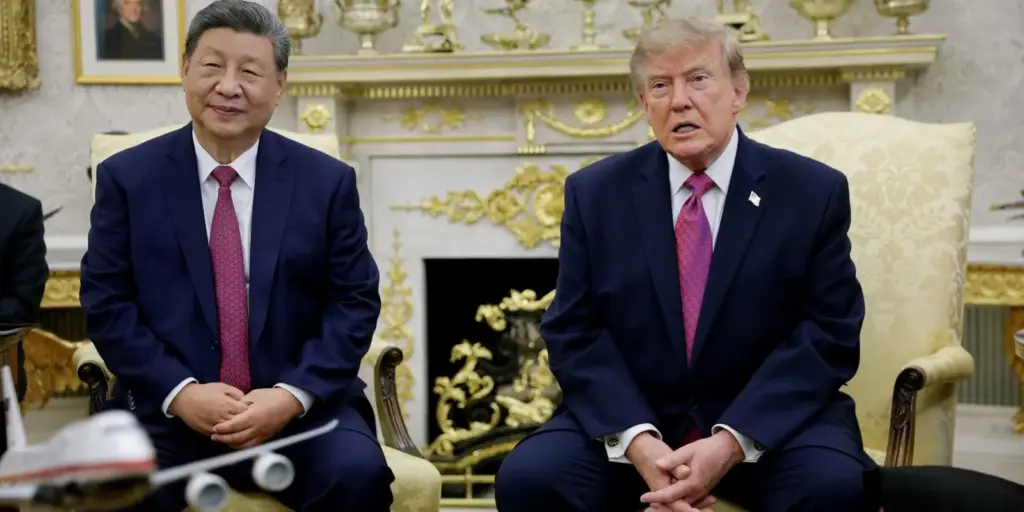 Xi Jinping se reúne com Donald Trump na Casa Branca