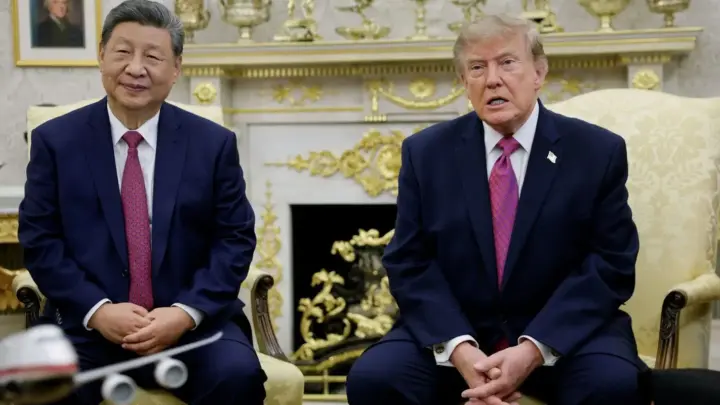 Xi Jinping se reúne com Donald Trump na Casa Branca