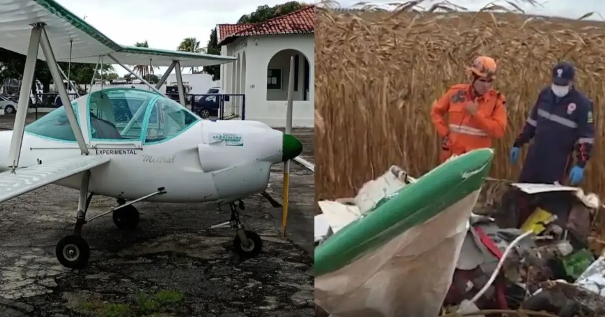Avião monomotor cai e deixa uma pessoa morta no Sergipe