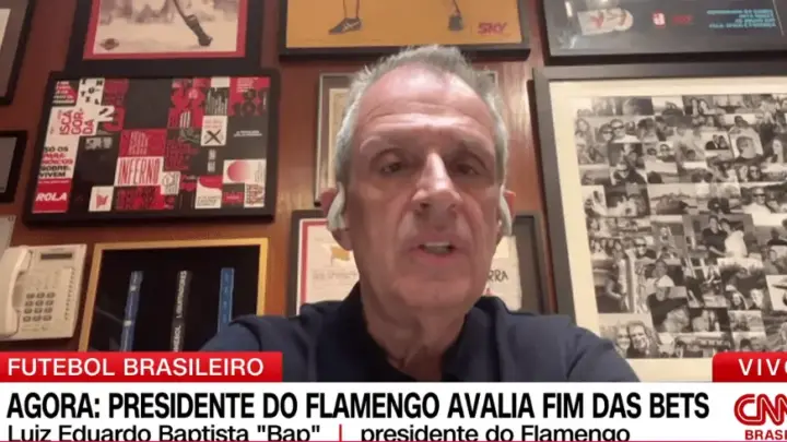 À CNN, Bap estima perda de R$ 430 milhões no Flamengo com fim das bets