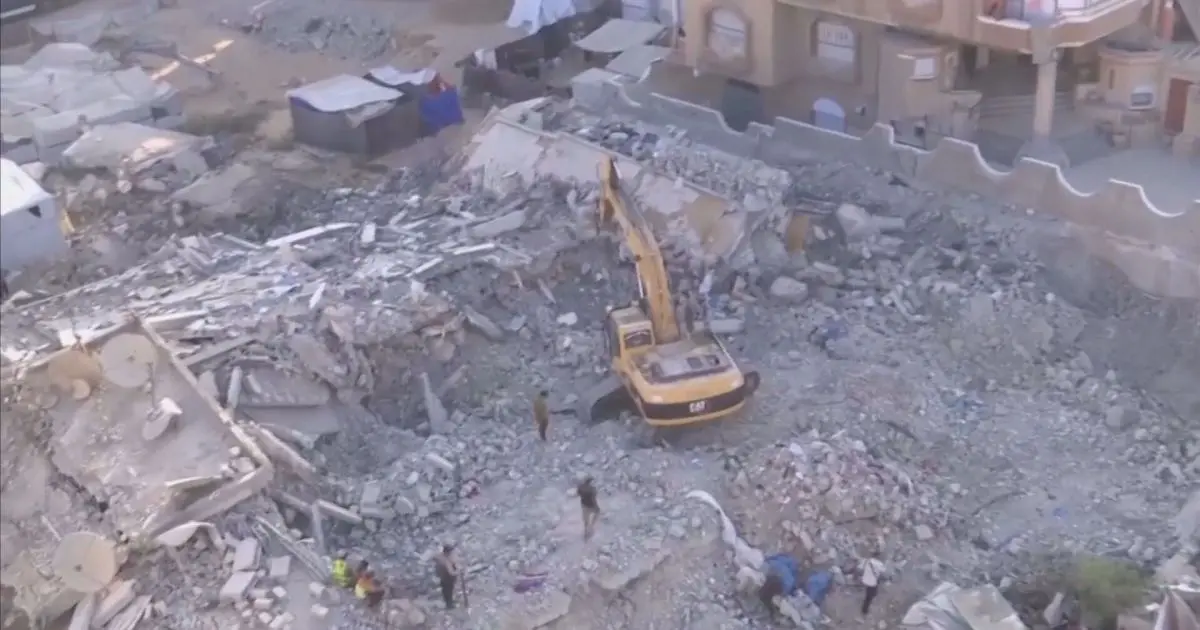 Operações de resgate em prédio que desabou na Faixa de Gaza chegam ao fim