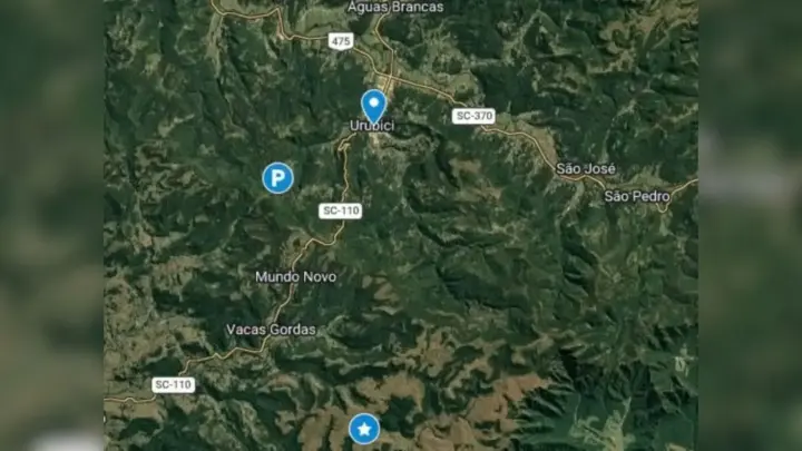 Veja local onde helicóptero emitiu último sinal antes de desaparecer em SC