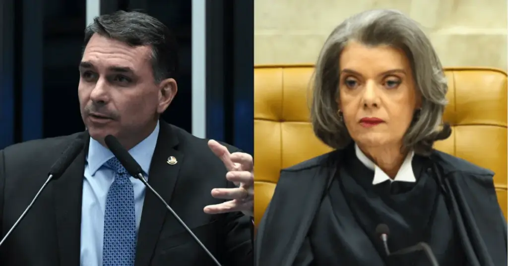 Flávio cobra voto de Cármen Lúcia a favor de investigação contra Moraes