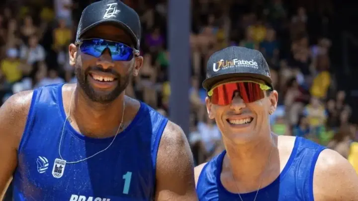 Brasil garante vaga olímpica no vôlei de praia durante Sul-Americano