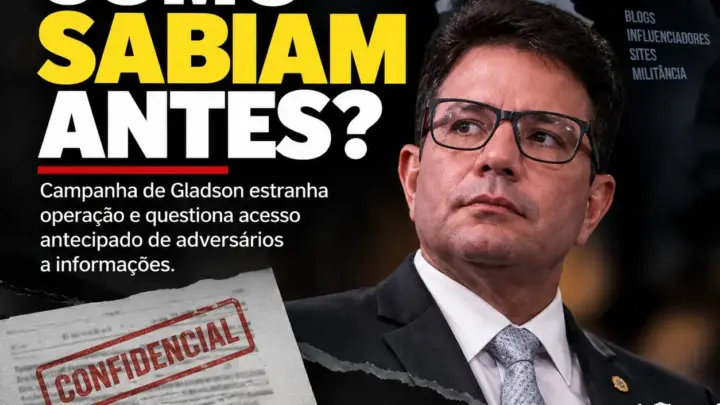 Às vésperas da eleição, campanha de Gladson estranha divulgação antecipada de operação