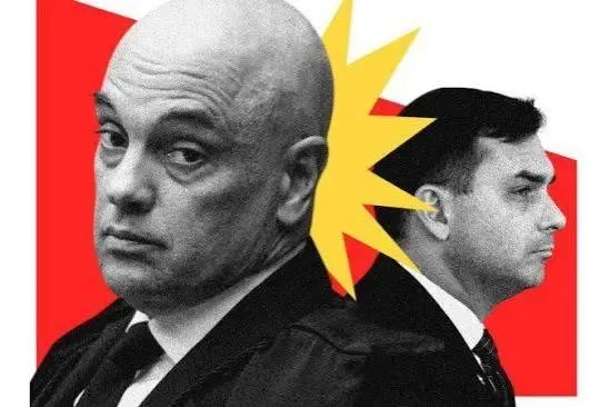 O sujo e o mal lavado: Flávio Bolsonaro admite viagem em jato ligado a Vorcaro, que também transportou Moraes