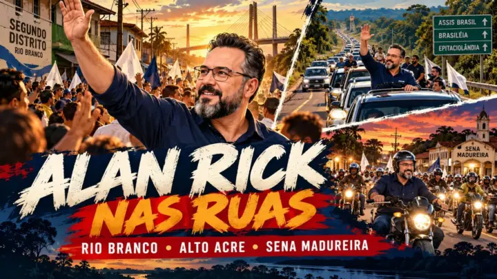 Do 2º Distrito ao Alto Acre e Sena; Alan Rick defende parceria com igrejas, investimentos na fronteira e faz da conclusão de obras uma das principais bandeiras de sua candidatura