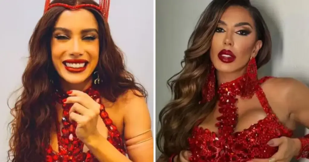 Anitta repete look de “Rainha das Supercoxas” na Grande Rio; veja