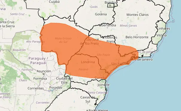 Inmet emite alerta de tempestade de até 100 mm e ventos de 100 km/h para SP