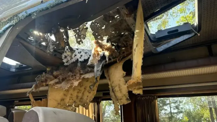 Drones russos matam cinco em ônibus na Ucrânia, diz autoridades
