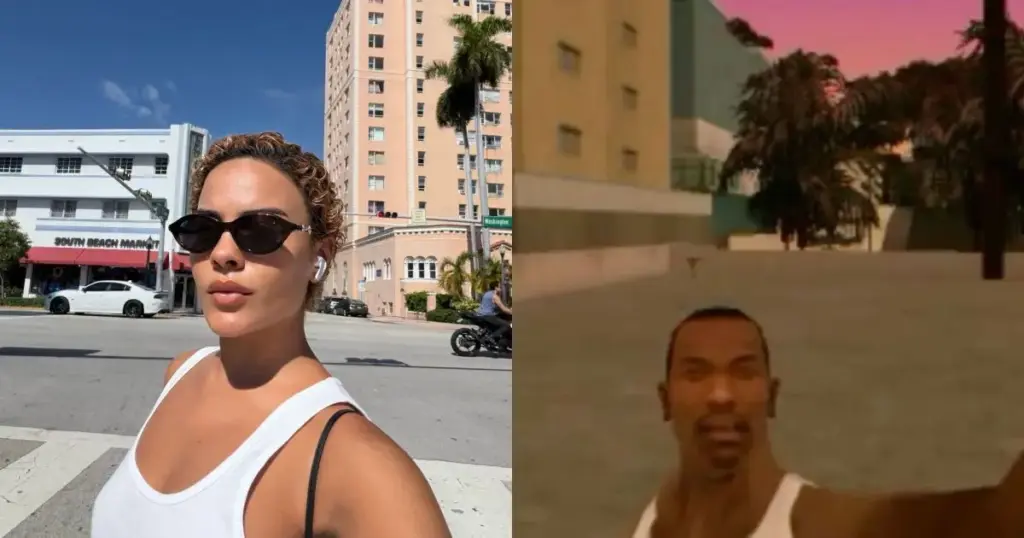 Bella Campos compara visual novo com GTA e arranca risadas dos fãs