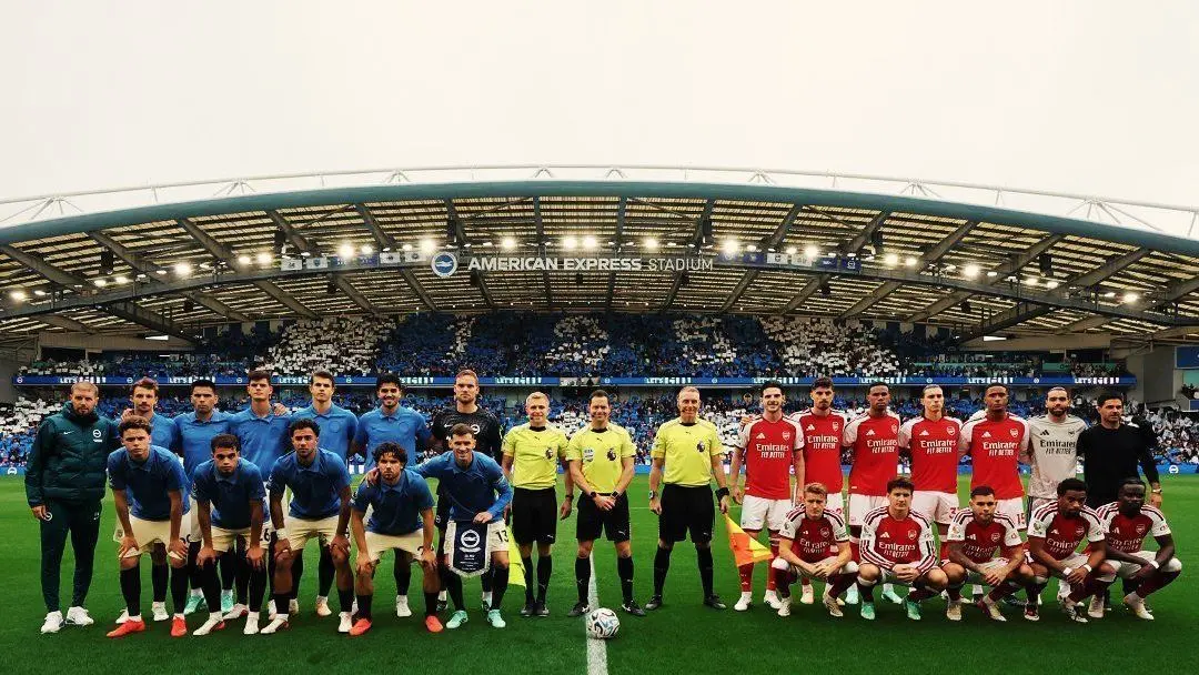 Arsenal é atropelado pelo Brighton e perde invencibilidade no Inglês
