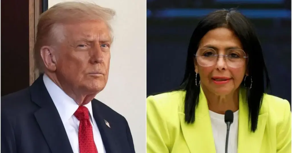 Trump deve se reunir com Delcy Rodríguez em Nova York na terça-feira (22)