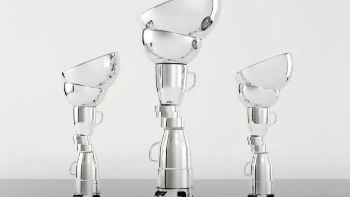 Fórmula 1: GP da Itália terá troféu com xícaras e tigelas empilhadas
