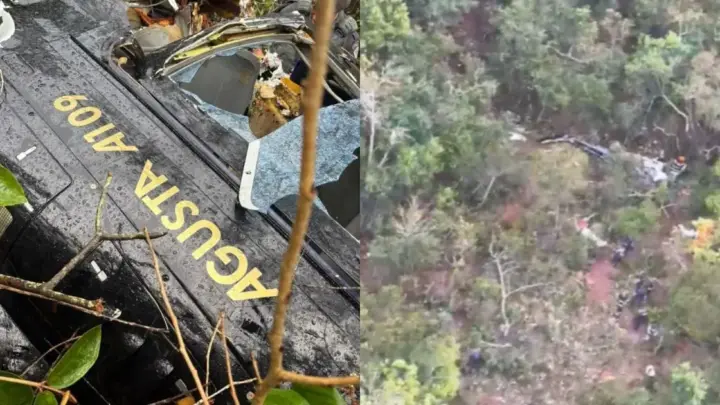 Vítima aciona próprio resgate após helicóptero cair no interior de SP
