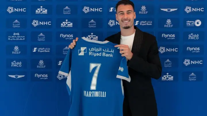 Gabriel Martinelli é anunciado como novo reforço do Al-Hilal