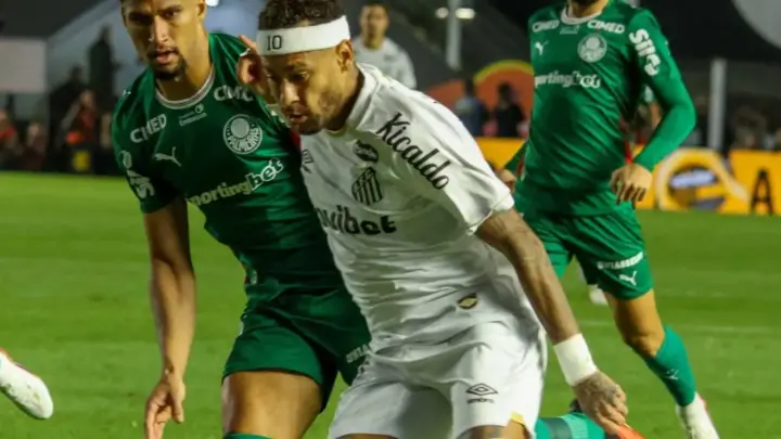 Neymar sente problema físico e deixa o clássico entre Santos e Palmeiras