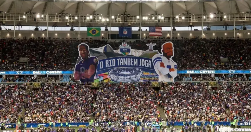 NFL no Rio bate recorde de audiência de um jogo internacional nos EUA