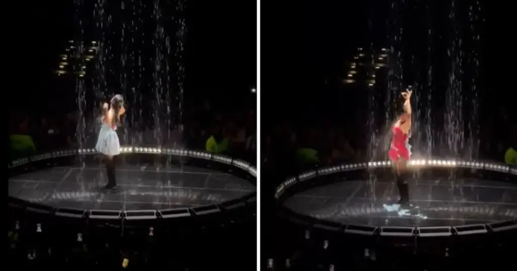 Vestido de Olivia Rodrigo “derrete” em estreia de turnê e vídeo viraliza