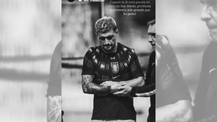 "Quando há fé em Deus, não há medo", diz Arrascaeta após lesão confirmada