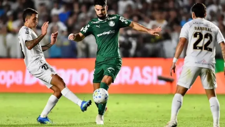 Palmeiras segura empate com o Santos e está na semifinal da Copa do Brasil